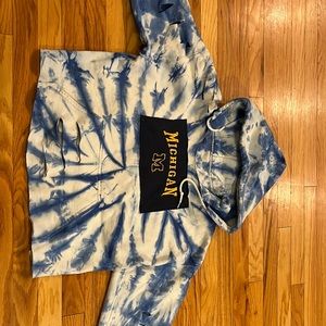 University of Michigan tye dye sweatshirt